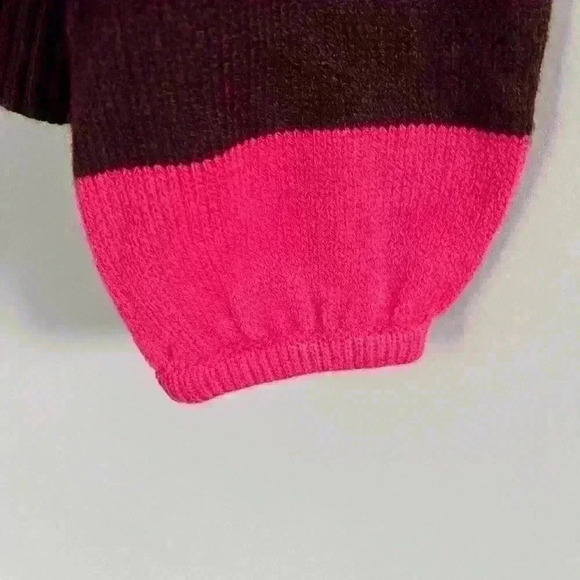 NY & CO rhinestone shoulder colorblock turtleneck sweater size XS - Picture 8 of 12